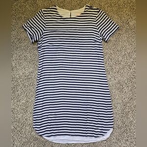 Hutch Navy and White Striped Mini Dress